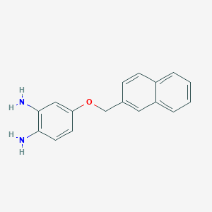 molecular formula C17H16N2O B13873433 4-(Naphthalen-2-ylmethoxy)benzene-1,2-diamine 