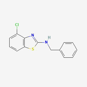 molecular formula C14H11ClN2S B1387346 N-benzyl-4-chloro-1,3-benzothiazol-2-amine CAS No. 136210-02-1