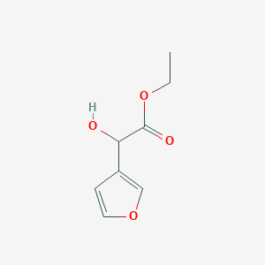 molecular formula C8H10O4 B13873640 Ethyl alpha-hydroxy-3-furylacetate 