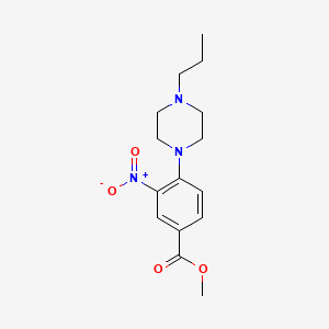 Methyl 3-nitro-4-(4-propylpiperazin-1-yl)benzoate