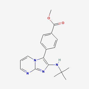 Methyl 4-[2-(tert-butylamino)imidazo[1,2-a]pyrimidin-3-yl]benzoate