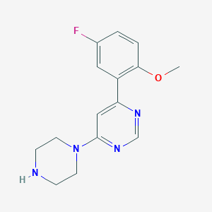 4-(5-Fluoro-2-methoxyphenyl)-6-piperazin-1-ylpyrimidine