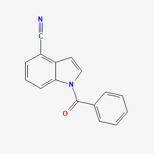 molecular formula C16H10N2O B13873760 1-Benzoyl-1h-indole-4-carbonitrile CAS No. 503829-97-8