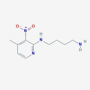 molecular formula C10H16N4O2 B13873766 N'-(4-methyl-3-nitropyridin-2-yl)butane-1,4-diamine 