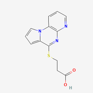 molecular formula C13H11N3O2S B1387377 3-(Pyrido[2,3-e]pyrrolo[1,2-a]pyrazin-6-ylthio)propanoic acid CAS No. 1171575-08-8
