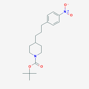 molecular formula C19H28N2O4 B13873809 Tert-butyl 4-[3-(4-nitrophenyl)propyl]piperidine-1-carboxylate 
