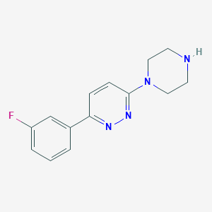 3-(3-Fluorophenyl)-6-piperazin-1-ylpyridazine