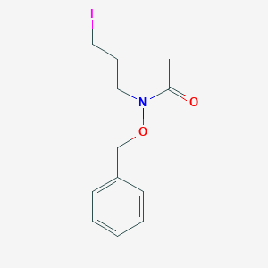 molecular formula C12H16INO2 B138739 N-(3-Iodopropyl)-N-(benzyloxy)acetamide CAS No. 1003599-67-4