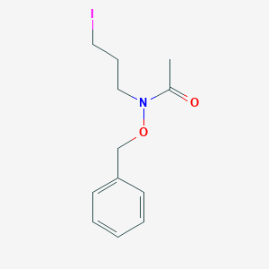 molecular formula C12H16INO2 B138739 N-(苄氧基)-N-(3-碘丙基)乙酰胺 CAS No. 1003599-67-4