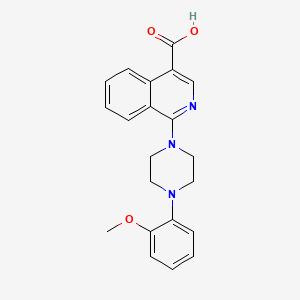 molecular formula C21H21N3O3 B1387392 1-[4-(2-Methoxyphenyl)piperazin-1-yl]isoquinoline-4-carboxylic acid CAS No. 1030102-15-8