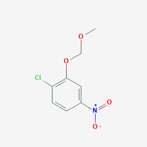 molecular formula C8H8ClNO4 B13873925 1-Chloro-2-(methoxymethoxy)-4-nitrobenzene 