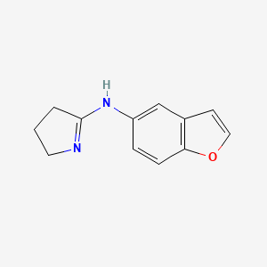 molecular formula C12H12N2O B13873926 N-(1-benzofuran-5-yl)-3,4-dihydro-2H-pyrrol-5-amine 