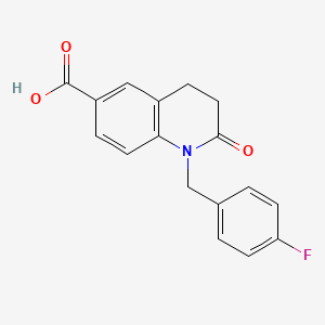 1-(4-Fluorobenzyl)-2-oxo-1,2,3,4-tetrahydroquinoline-6-carboxylic acid