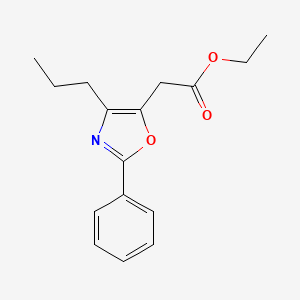 Ethyl (2-phenyl-4-propyl-1,3-oxazol-5-yl)acetate