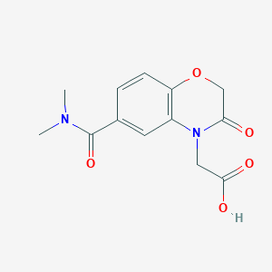 {6-[(Dimethylamino)carbonyl]-3-oxo-2,3-dihydro-4H-1,4-benzoxazin-4-yl}acetic acid