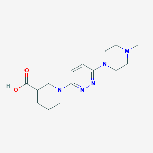 1-[6-(4-Methylpiperazin-1-yl)pyridazin-3-yl]piperidine-3-carboxylic acid