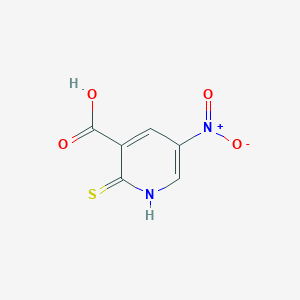 molecular formula C6H4N2O4S B138741 5-Nitro-2-sulfanylidene-1,2-dihydropyridine-3-carboxylic acid CAS No. 156896-47-8