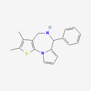 2,3-Dimethyl-6-phenyl-5,6-dihydro-4H-pyrrolo[1,2-a]thieno[3,2-f][1,4]diazepine