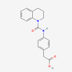 {4-[(3,4-Dihydroquinolin-1(2H)-ylcarbonyl)amino]phenyl}acetic acid