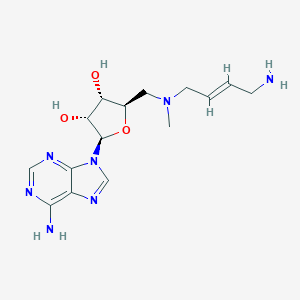 molecular formula C15H23N7O3 B138742 (2R,3S,4R,5R)-2-[[[(E)-4-aminobut-2-enyl]-methylamino]methyl]-5-(6-aminopurin-9-yl)oxolane-3,4-diol CAS No. 128490-00-6