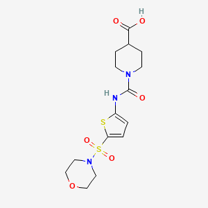 1-({[5-(Morpholin-4-ylsulfonyl)-2-thienyl]amino}carbonyl)piperidine-4-carboxylic acid
