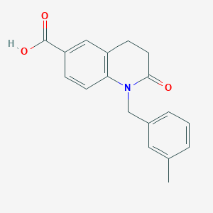 1-(3-Methylbenzyl)-2-oxo-1,2,3,4-tetrahydroquinoline-6-carboxylic acid