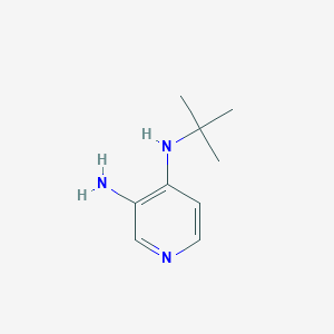 molecular formula C9H15N3 B13874234 4-N-tert-butylpyridine-3,4-diamine 