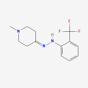1-Methylpiperidin-4-one [2-(trifluoromethyl)-phenyl]hydrazone