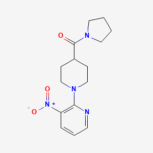 3-Nitro-2-[4-(pyrrolidin-1-ylcarbonyl)piperidin-1-yl]pyridine