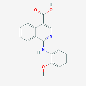 1-[(2-Methoxyphenyl)amino]isoquinoline-4-carboxylic acid