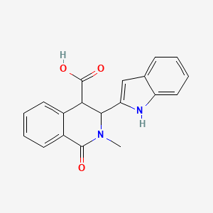 molecular formula C19H16N2O3 B1387429 3-(1H-indol-2-yl)-2-methyl-1-oxo-1,2,3,4-tetrahydroisoquinoline-4-carboxylic acid CAS No. 1170819-00-7