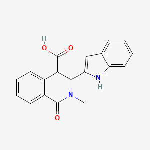 3-(1H-indol-2-yl)-2-methyl-1-oxo-1,2,3,4-tetrahydroisoquinoline-4-carboxylic acid