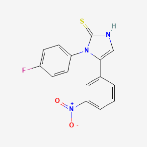 1-(4-fluorophenyl)-5-(3-nitrophenyl)-1H-imidazole-2-thiol