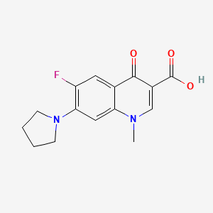 6-Fluoro-1-methyl-4-oxo-7-(pyrrolidin-1-yl)-1,4-dihydroquinoline-3-carboxylic acid