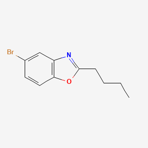 molecular formula C11H12BrNO B1387439 5-Bromo-2-butyl-1,3-benzoxazole CAS No. 1048914-34-6