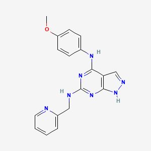 N4-(4-methoxyphenyl)-N6-(pyridin-2-ylmethyl)-1H-pyrazolo[3,4-d]pyrimidine-4,6-diamine