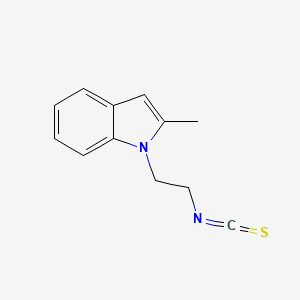 molecular formula C12H12N2S B1387444 1-(2-Isothiocyanatoethyl)-2-methyl-1H-indole CAS No. 1105192-89-9