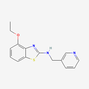 molecular formula C15H15N3OS B1387446 4-ethoxy-N-(pyridin-3-ylmethyl)-1,3-benzothiazol-2-amine CAS No. 1105192-04-8