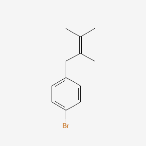 molecular formula C12H15Br B13874478 1-Bromo-4-(2,3-dimethylbut-2-enyl)benzene 