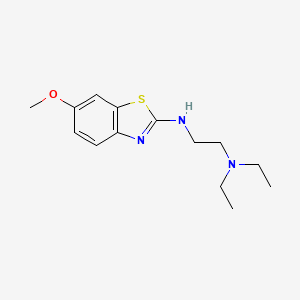 molecular formula C14H21N3OS B1387455 N,N-diethyl-N'-(6-methoxy-1,3-benzothiazol-2-yl)ethane-1,2-diamine CAS No. 854085-15-7