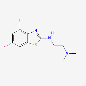 molecular formula C11H13F2N3S B1387457 N'-(4,6-difluoro-1,3-benzothiazol-2-yl)-N,N-dimethylethane-1,2-diamine CAS No. 1105188-23-5