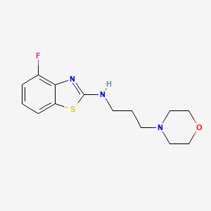 molecular formula C14H18FN3OS B1387459 4-fluoro-N-(3-morpholin-4-ylpropyl)-1,3-benzothiazol-2-amine CAS No. 1105188-56-4