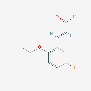 molecular formula C11H10BrClO2 B1387462 3-(5-Bromo-2-ethoxyphenyl)acryloyl chloride CAS No. 1092300-40-7