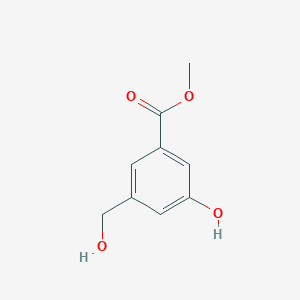 molecular formula C9H10O4 B13874631 Methyl 3-hydroxy-5-(hydroxymethyl)benzoate CAS No. 268232-16-2