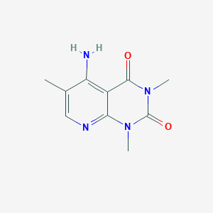 molecular formula C10H12N4O2 B1387466 5-Amino-1,3,6-trimethylpyrido[2,3-d]pyrimidine-2,4-dione CAS No. 1105195-82-1