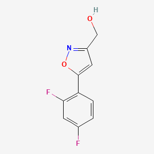molecular formula C10H7F2NO2 B1387467 [5-(2,4-Difluorophenyl)isoxazol-3-yl]methanol CAS No. 934188-81-5