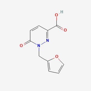 molecular formula C10H8N2O4 B1387469 1-(2-Furylmethyl)-6-oxo-1,6-dihydropyridazine-3-carboxylic acid CAS No. 1105192-25-3