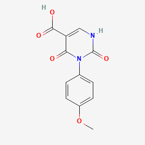 3-(4-Methoxyphenyl)-2,4-dioxo-1,2,3,4-tetrahydropyrimidine-5-carboxylic acid