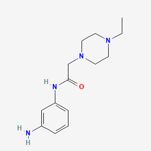 molecular formula C14H22N4O B13874792 N-(3-Aminophenyl)-2-(4-ethylpiperazin-1-YL)acetamide 