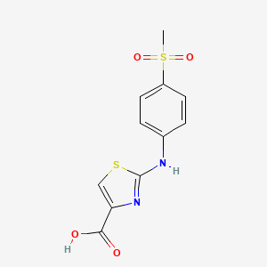 2-{[4-(Methylsulfonyl)phenyl]amino}-1,3-thiazole-4-carboxylic acid